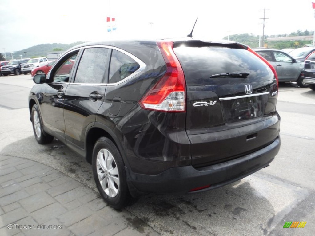 2014 CR-V EX AWD - Kona Coffee Metallic / Black photo #7