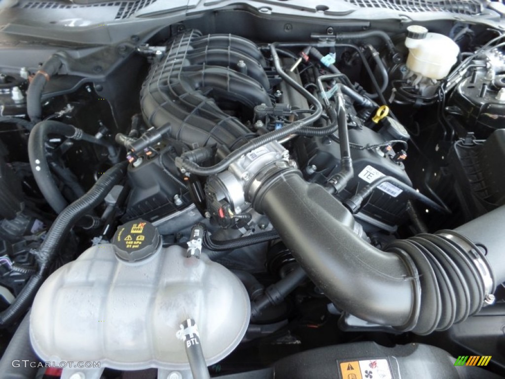 2015 Ford Mustang V6 Coupe 3.7 Liter DOHC 24-Valve Ti-VCT V6 Engine Photo #105460175