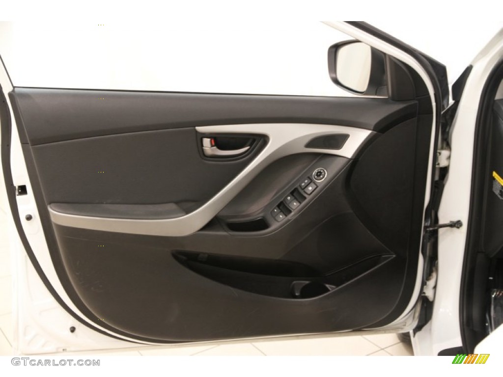 2012 Elantra Limited - Shimmering White / Black photo #4