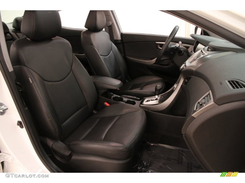 2012 Elantra Limited - Shimmering White / Black photo #13
