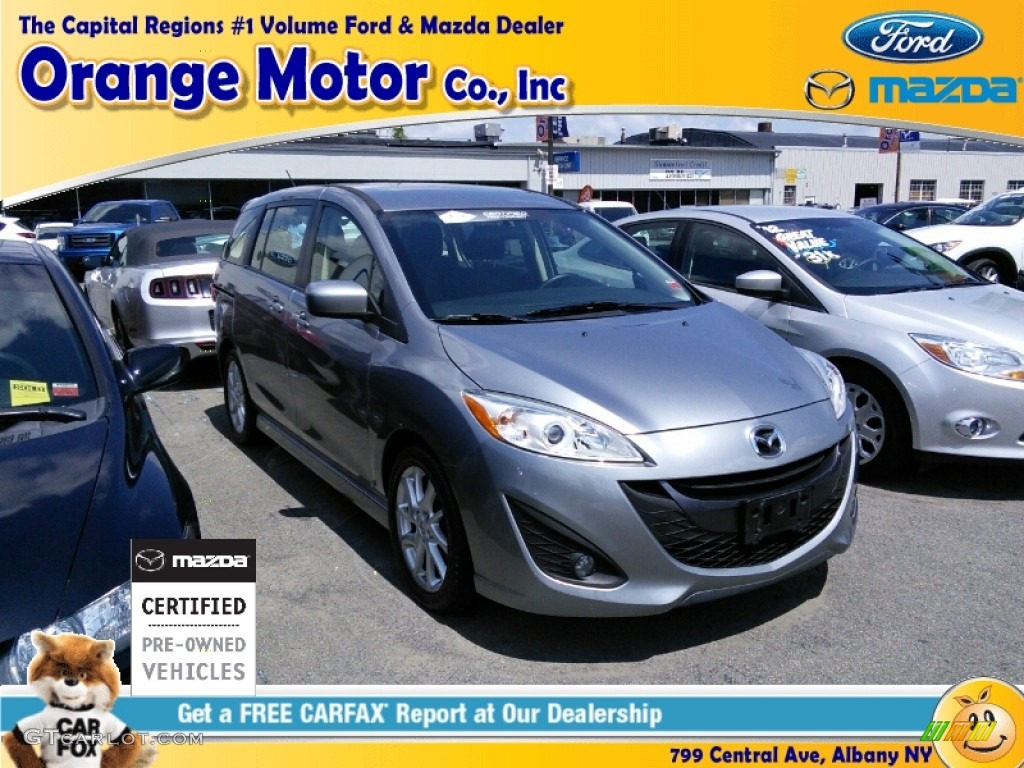 2012 MAZDA5 Touring - Liquid Silver Metallic / Black photo #1