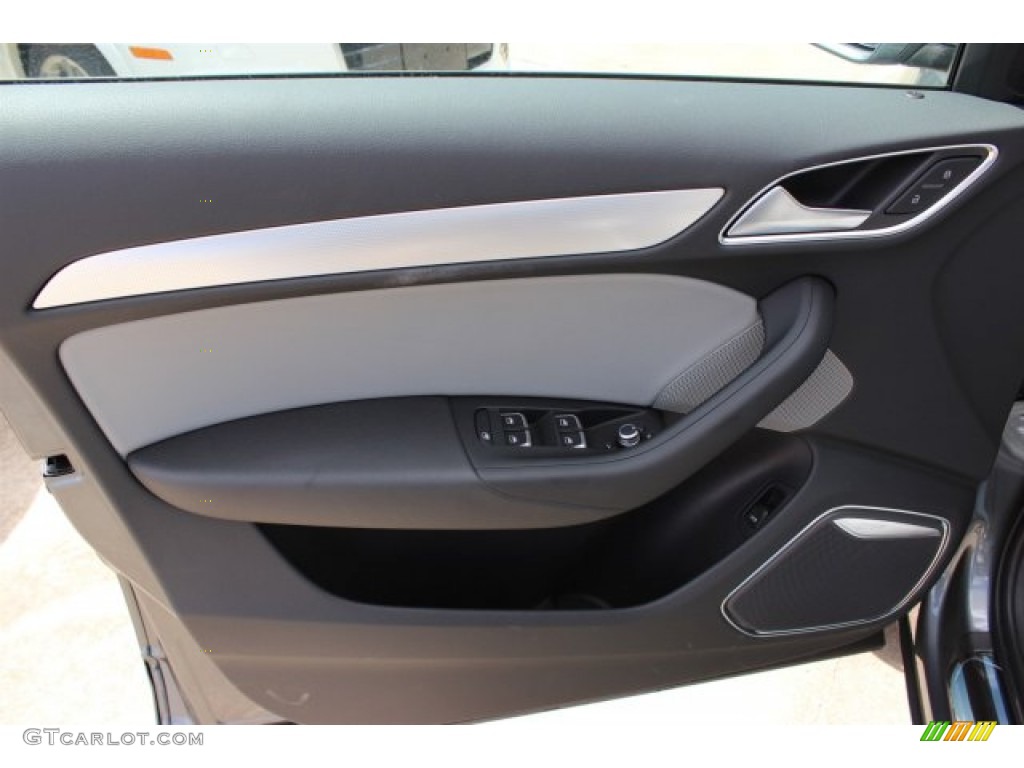 2016 Audi Q3 2.0 TSFI Prestige quattro Rock Gray Door Panel Photo #105463704