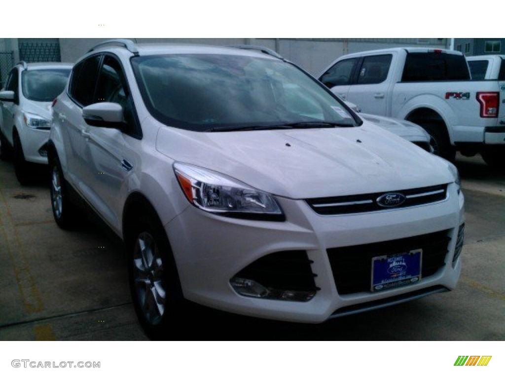 White Platinum Metallic Ford Escape