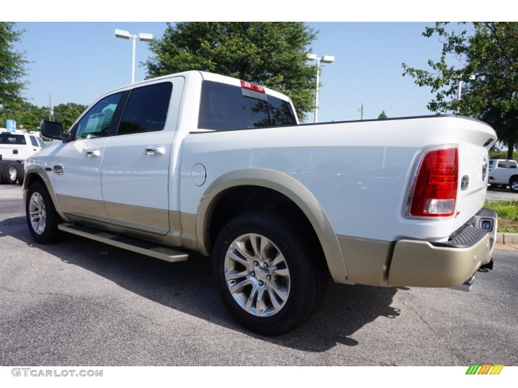 2015 1500 Laramie Long Horn Crew Cab - Bright White / Canyon Brown/Light Frost photo #2
