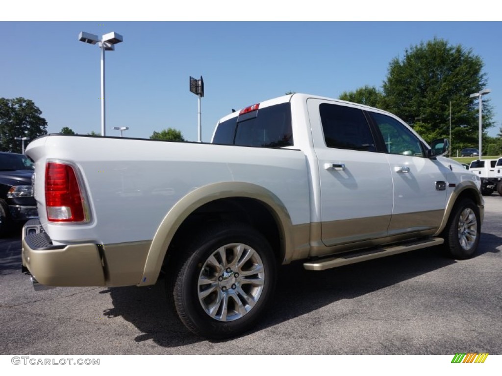 2015 1500 Laramie Long Horn Crew Cab - Bright White / Canyon Brown/Light Frost photo #3