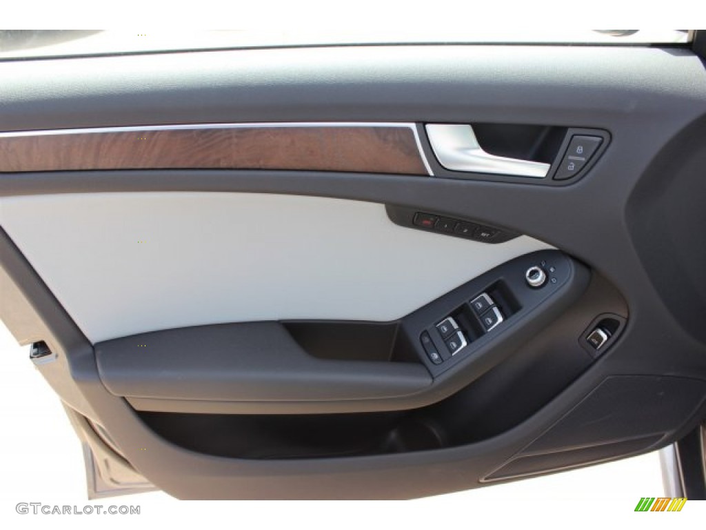 2016 Audi A4 2.0T Premium Titanium Gray Door Panel Photo #105466587