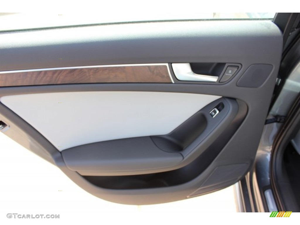 2016 Audi A4 2.0T Premium Titanium Gray Door Panel Photo #105466941