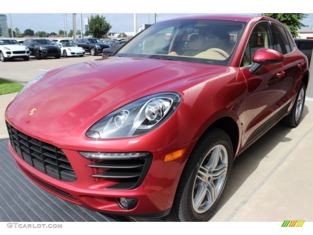 2016 Macan S - Impulse Red Metallic / Luxor Beige photo #3