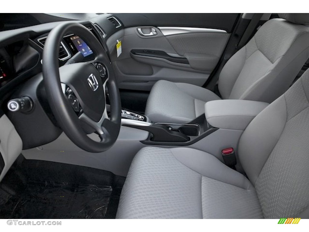 Gray Interior 2015 Honda Civic EX Sedan Photo #105467580