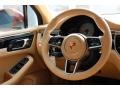 Luxor Beige 2016 Porsche Macan S Steering Wheel