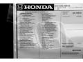 2015 Honda Civic EX Sedan Window Sticker