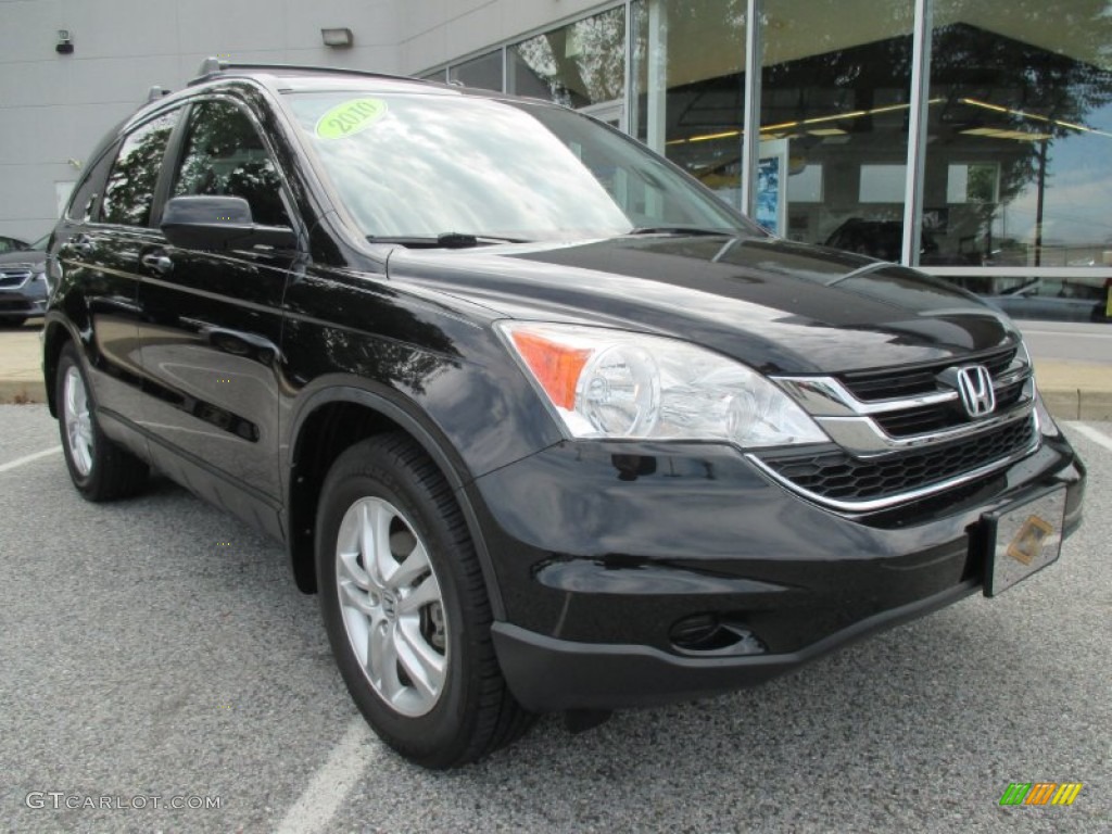 2010 CR-V EX-L AWD - Crystal Black Pearl / Black photo #2