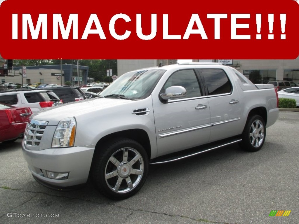 2012 Escalade EXT Luxury AWD - Radiant Silver Metallic / Ebony/Ebony photo #1