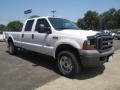 Oxford White - F350 Super Duty XL Crew Cab 4x4 Photo No. 2