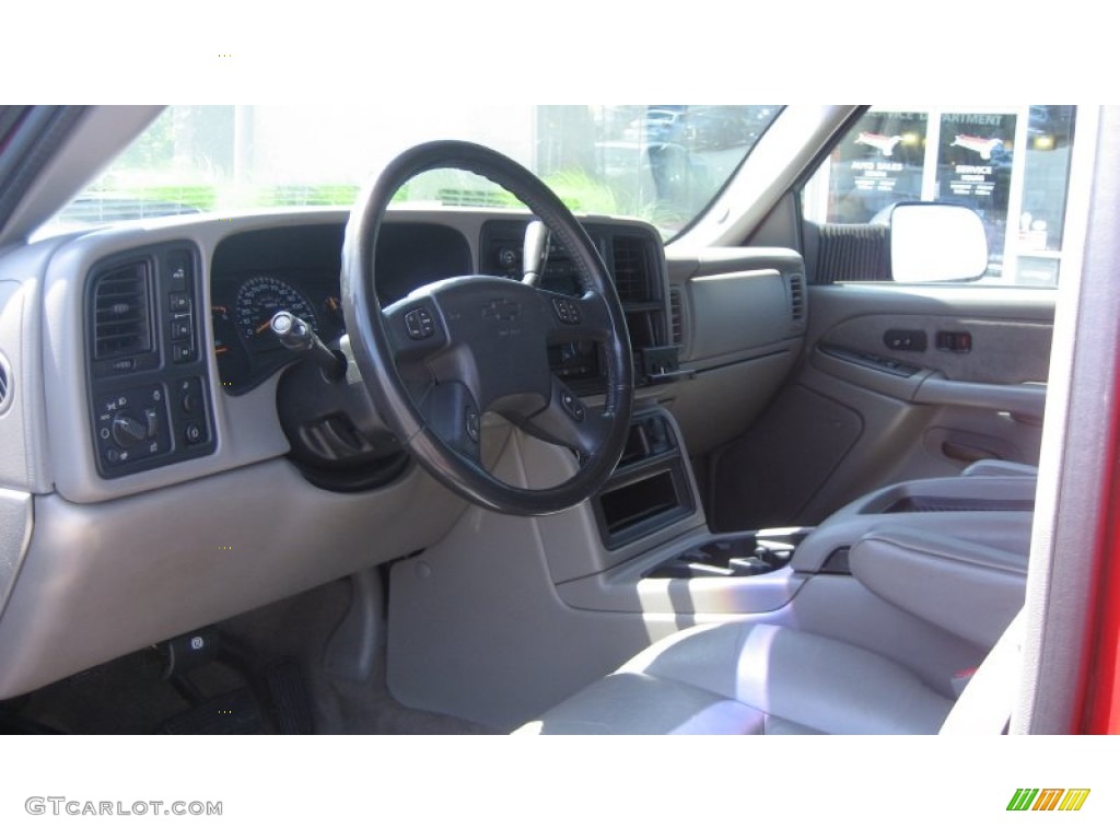 2003 Silverado 3500 LT Crew Cab 4x4 Dually - Victory Red / Tan photo #7