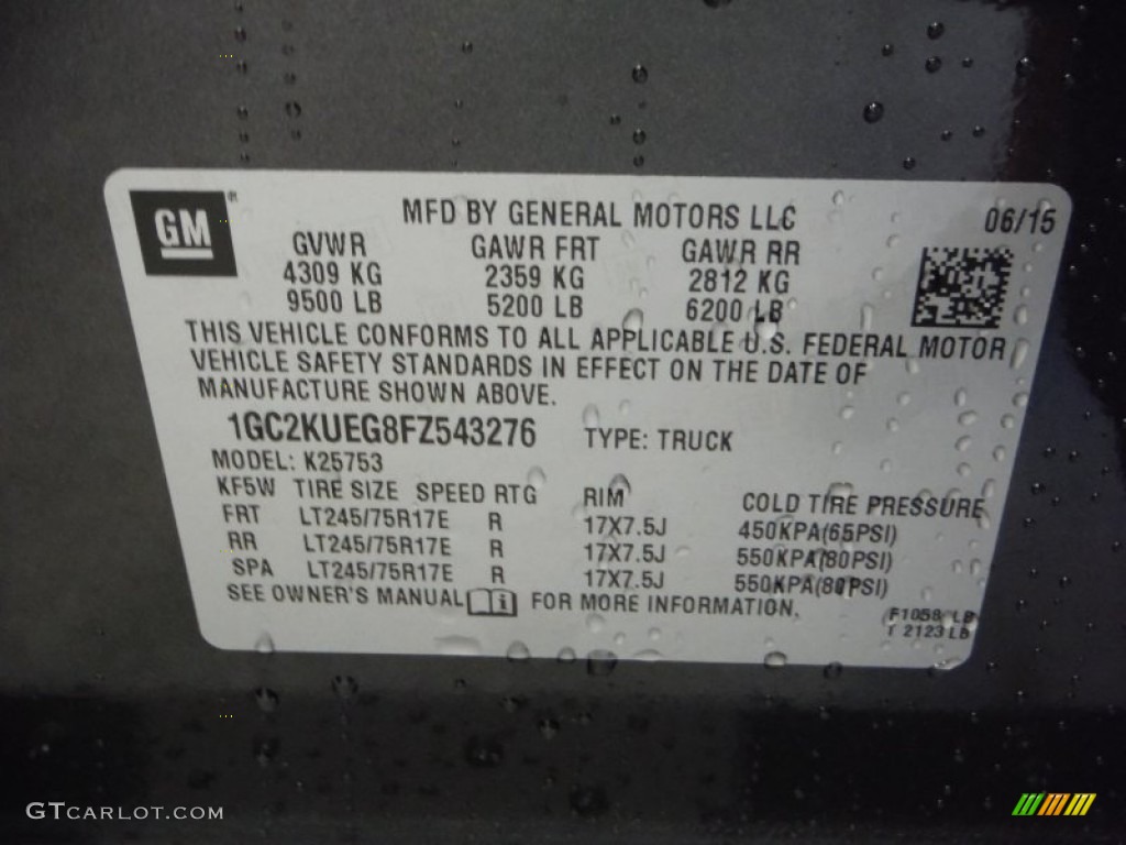 2015 Silverado 2500HD WT Double Cab 4x4 - Tungsten Metallic / Jet Black/Dark Ash photo #20