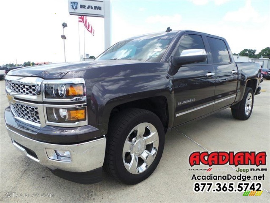 2014 Silverado 1500 LTZ Crew Cab - Tungsten Metallic / Jet Black photo #1