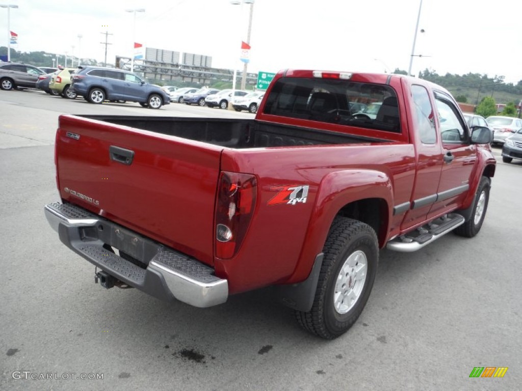 2005 Colorado Z71 Extended Cab 4x4 - Dark Cherry Red Metallic / Medium Dark Pewter photo #10