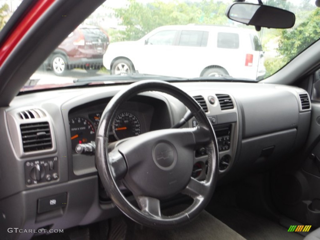 2005 Colorado Z71 Extended Cab 4x4 - Dark Cherry Red Metallic / Medium Dark Pewter photo #13