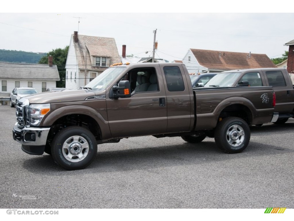 2016 F250 Super Duty XLT Super Cab 4x4 - Caribou Metallic / Steel photo #1