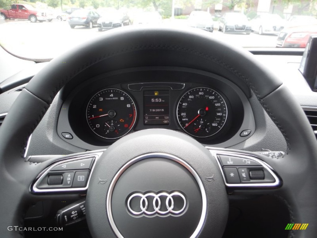 2016 Audi Q3 2.0 TSFI Prestige quattro Chestnut Brown Steering Wheel Photo #105482208