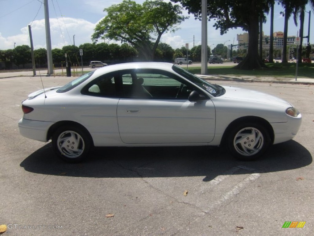 2001 Escort ZX2 Coupe - Oxford White / Medium Prairie Tan photo #6