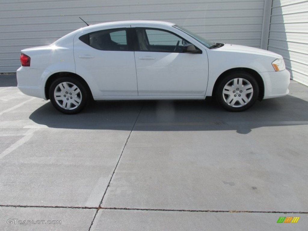 2014 Avenger SE - Bright White / Black/Light Frost Beige photo #8