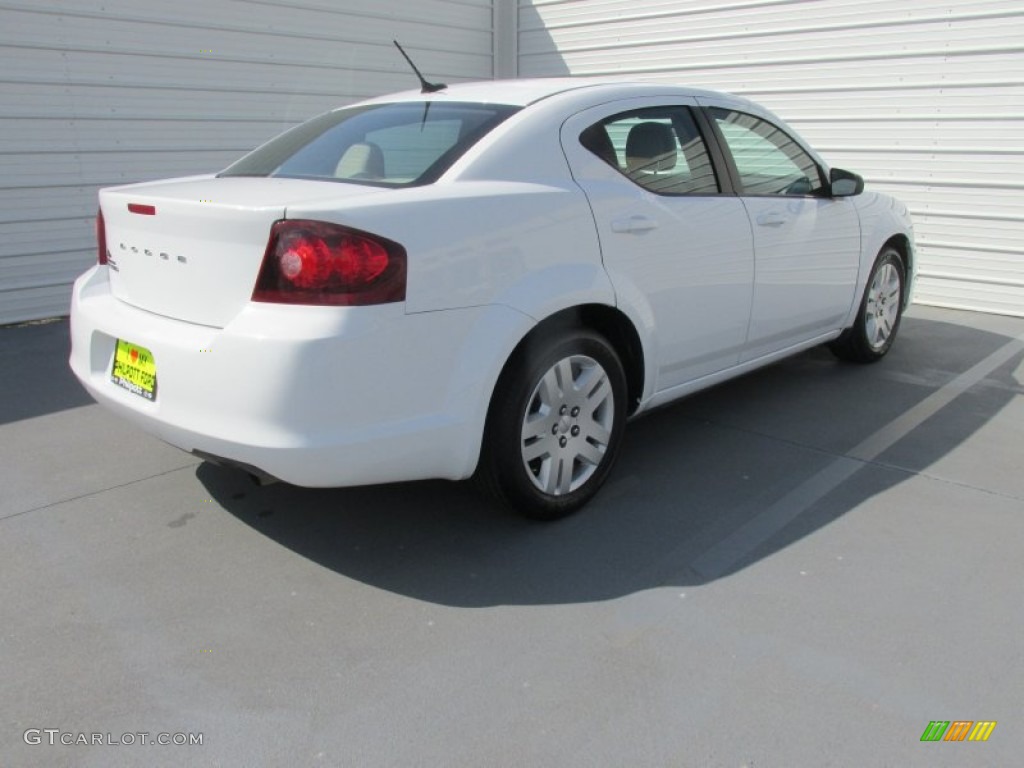 2014 Avenger SE - Bright White / Black/Light Frost Beige photo #9