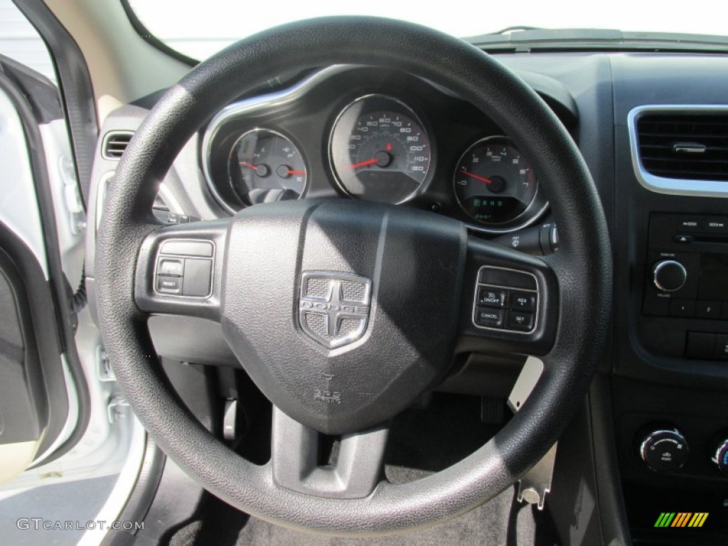 2014 Avenger SE - Bright White / Black/Light Frost Beige photo #39