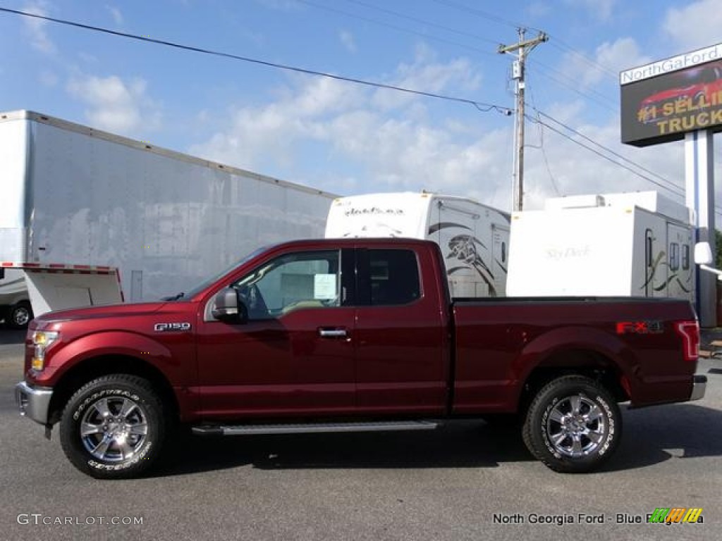 2015 F150 XLT SuperCab 4x4 - Bronze Fire Metallic / Medium Light Camel photo #2
