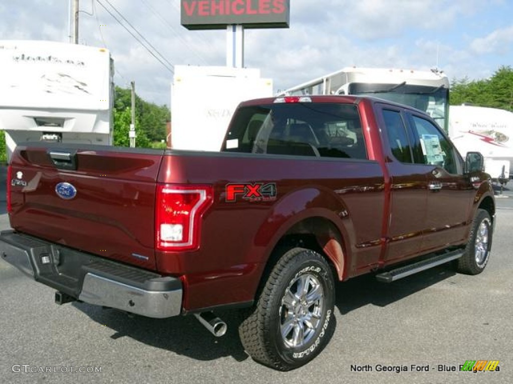 2015 F150 XLT SuperCab 4x4 - Bronze Fire Metallic / Medium Light Camel photo #5