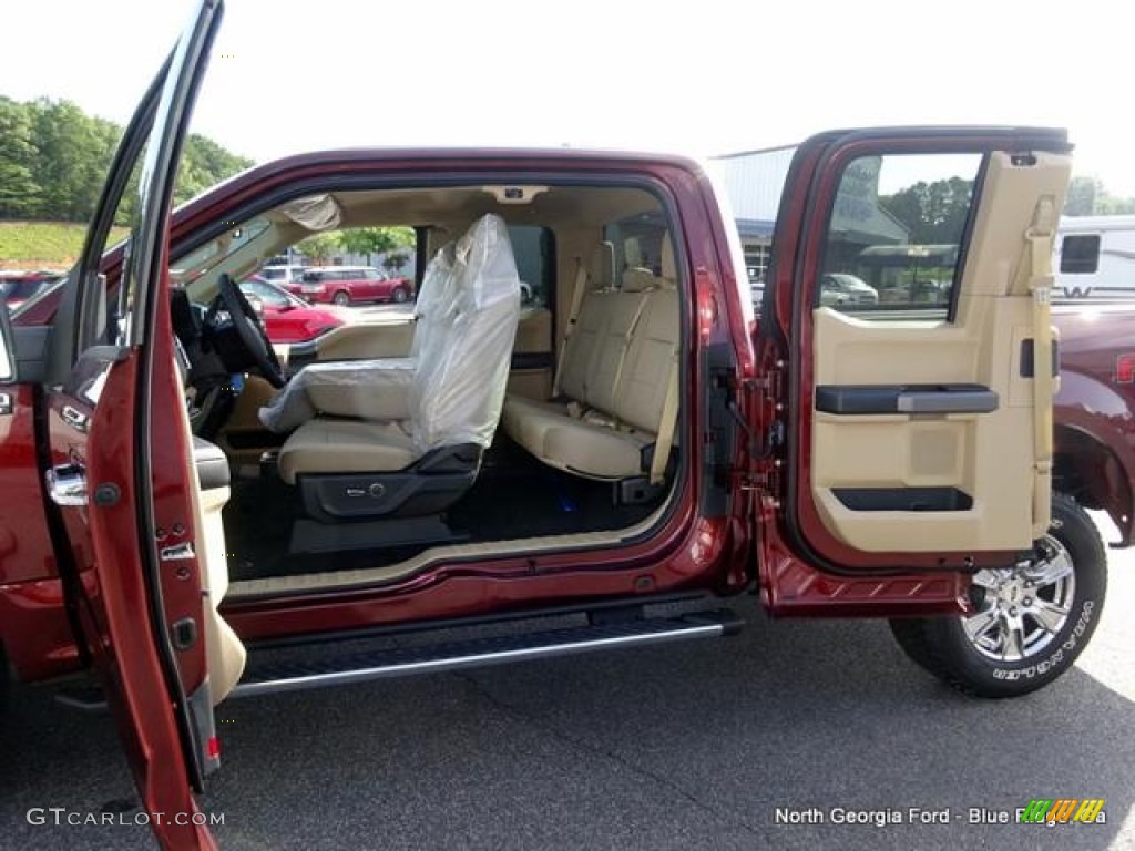 2015 F150 XLT SuperCab 4x4 - Bronze Fire Metallic / Medium Light Camel photo #16