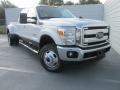 White Platinum Metallic - F350 Super Duty Lariat Crew Cab 4x4 DRW Photo No. 2