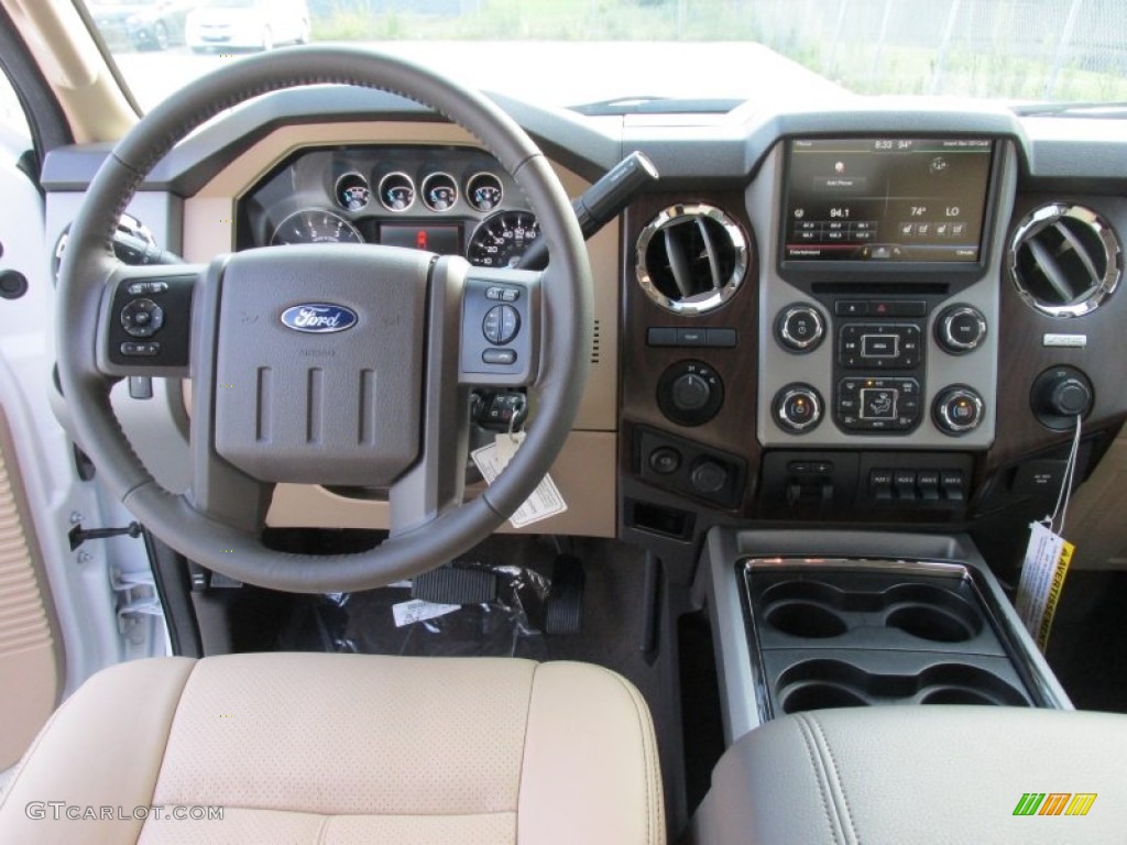 2016 Ford F350 Super Duty Lariat Crew Cab 4x4 DRW Adobe Dashboard Photo #105487485