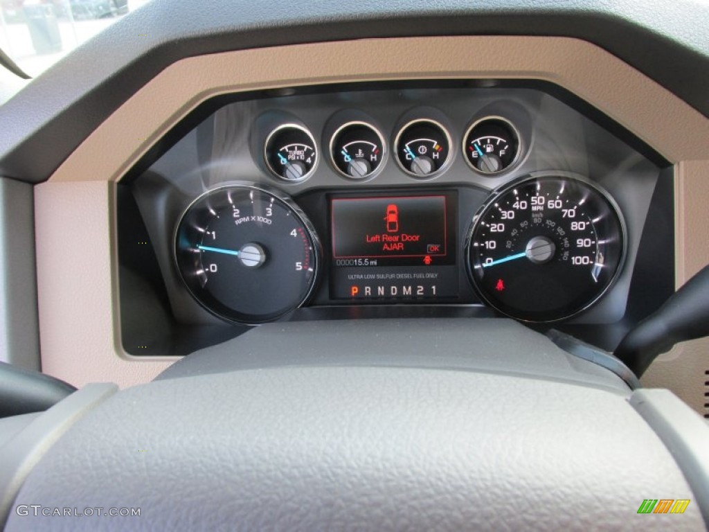 2016 Ford F350 Super Duty Lariat Crew Cab 4x4 DRW Gauges Photo #105487542