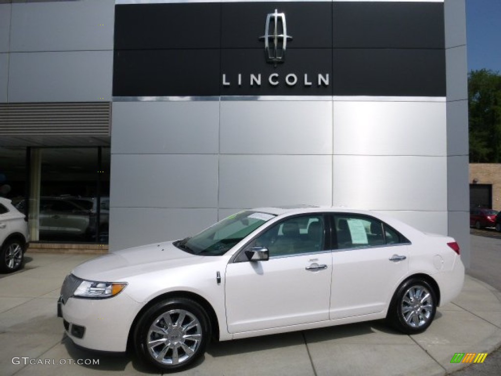 2012 MKZ AWD - White Platinum Metallic Tri-Coat / Light Camel photo #1