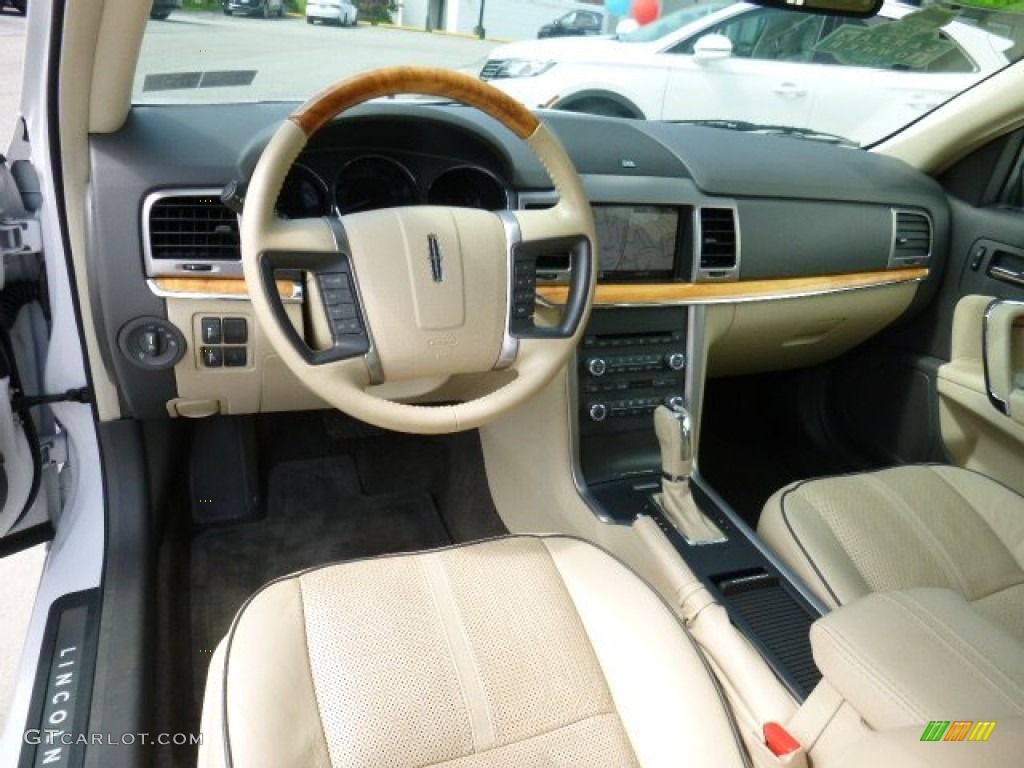 2012 MKZ AWD - White Platinum Metallic Tri-Coat / Light Camel photo #17