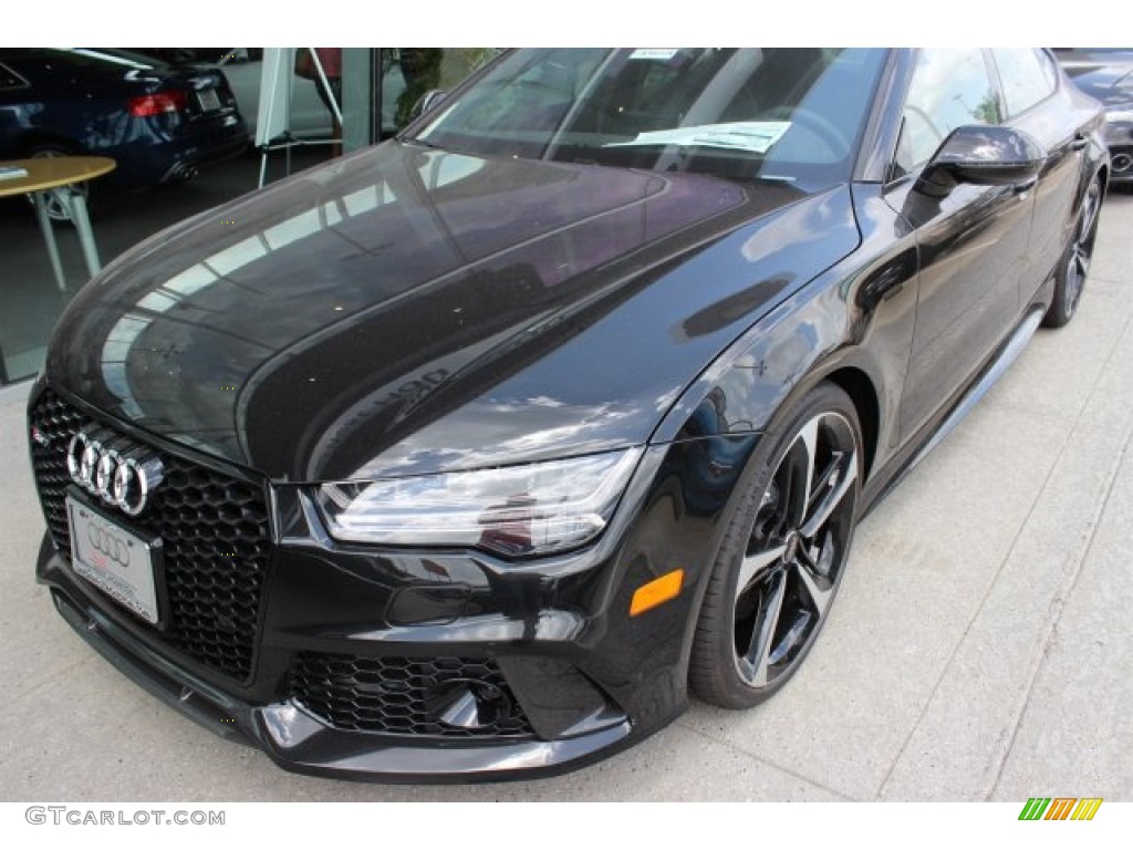 Mythos Black Metallic 2016 Audi RS 7 4.0 TFSI quattro Exterior Photo #105490270