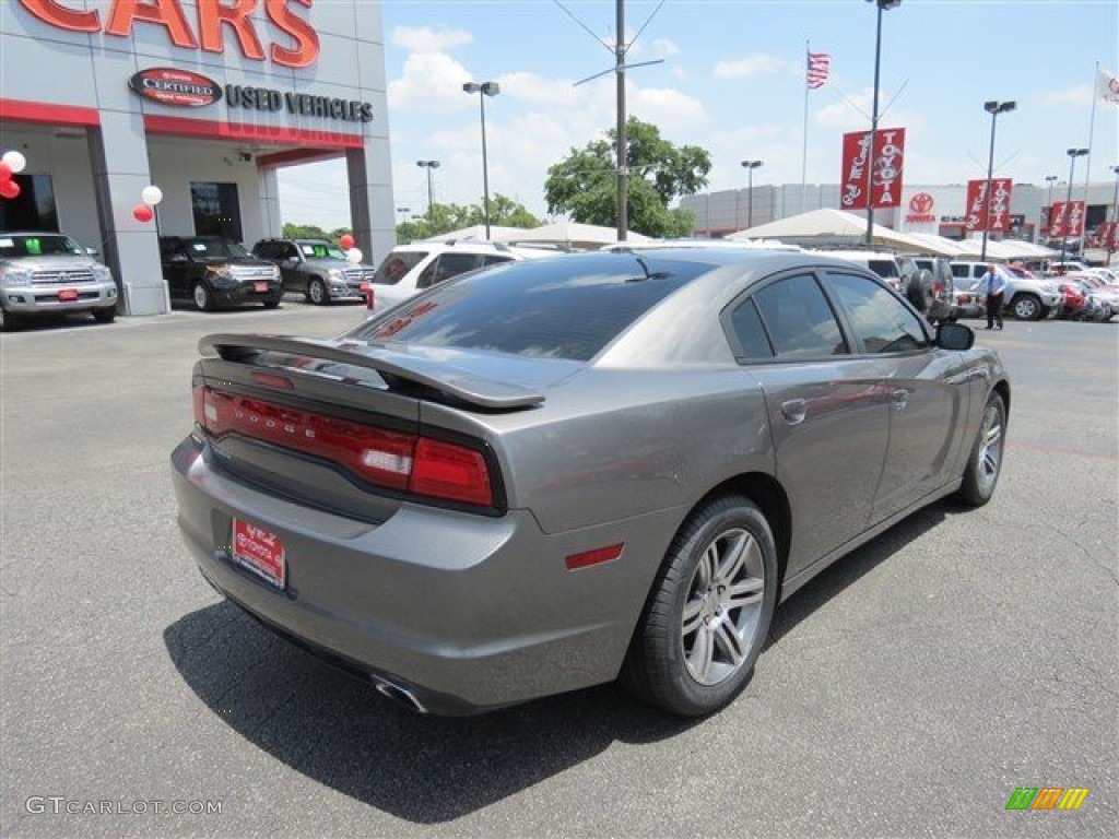 2012 Charger SXT - Tungsten Metallic / Black/Light Frost Beige photo #7