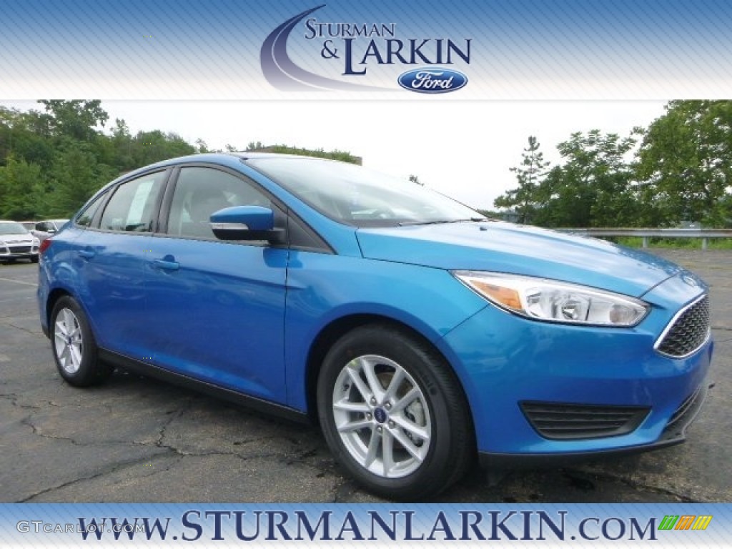 2015 Focus SE Sedan - Blue Candy Metallic / Charcoal Black photo #1