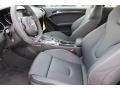 2015 Audi RS 5 Black/Rock Gray Piping Interior Front Seat Photo