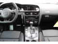 2015 Audi RS 5 Black/Rock Gray Piping Interior Dashboard Photo