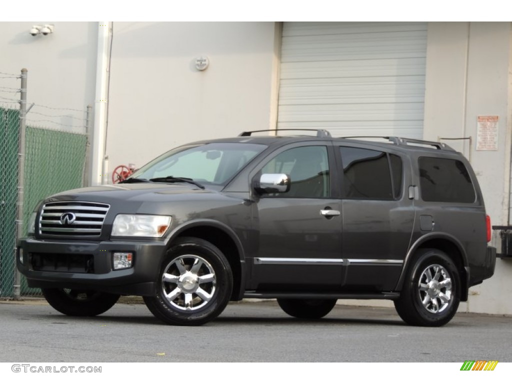 2005 QX 56 4WD - Silver Graphite Gray / Graphite photo #2