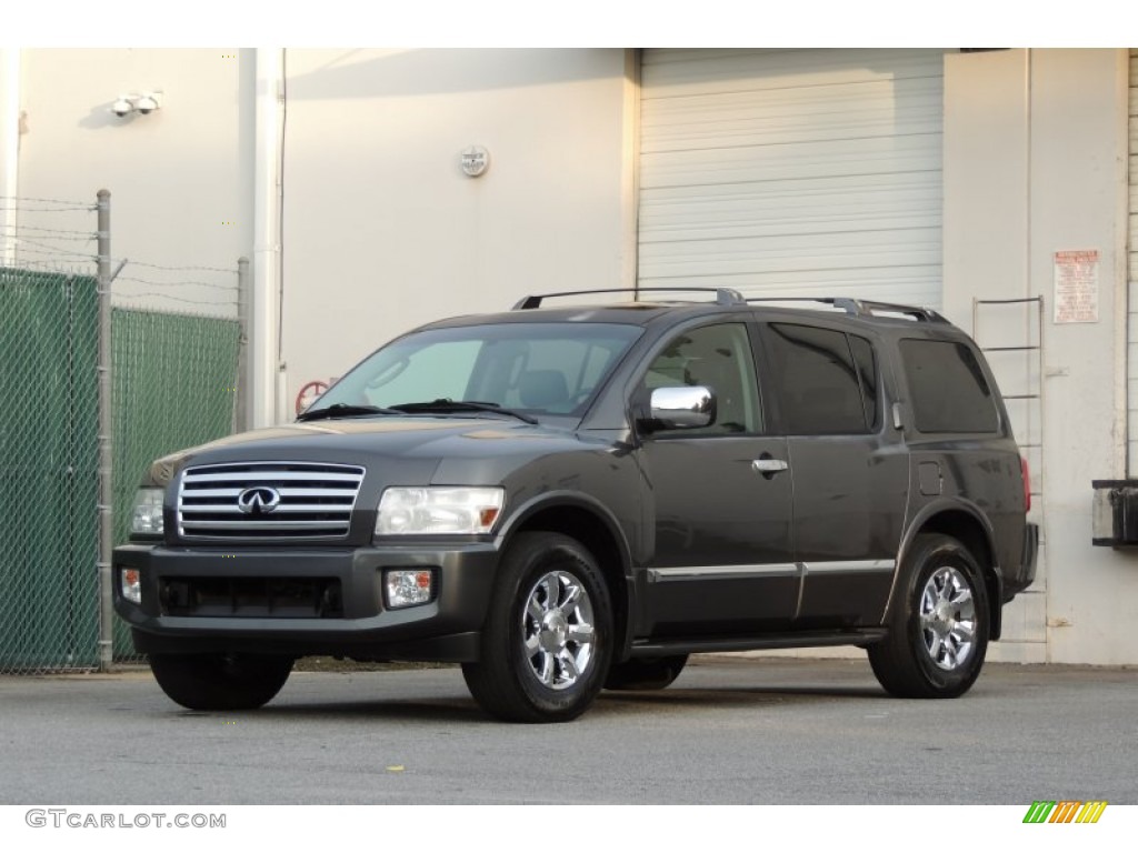 2005 QX 56 4WD - Silver Graphite Gray / Graphite photo #4