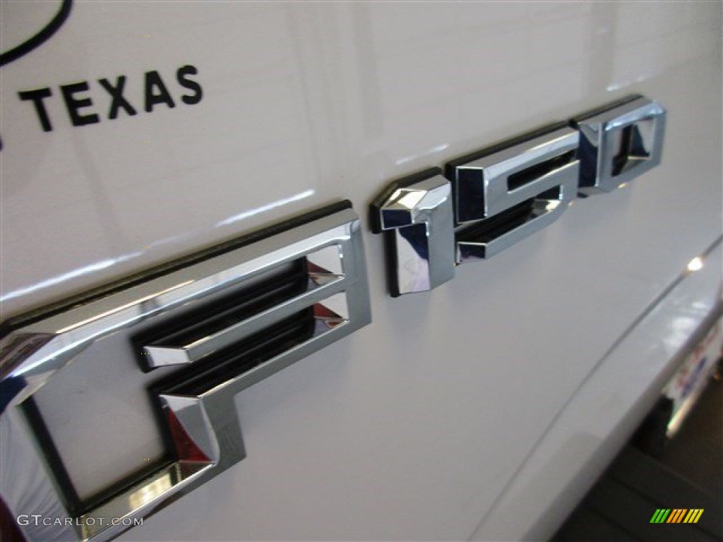 2015 F150 Lariat SuperCrew - White Platinum Tricoat / Black photo #7