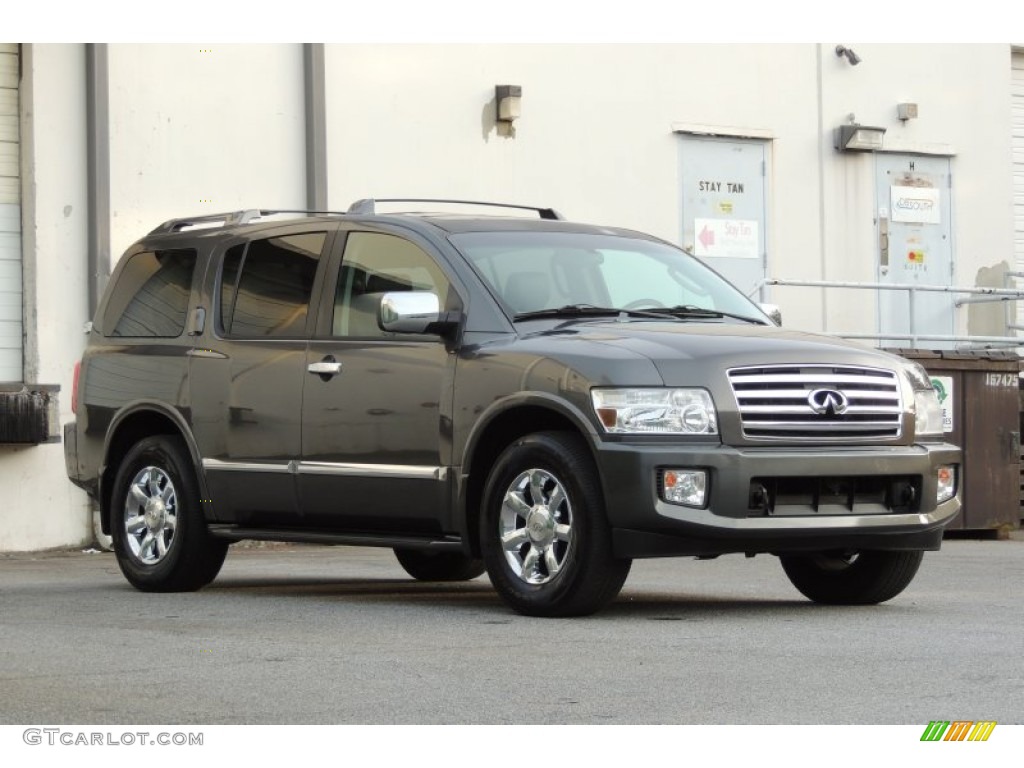 2005 QX 56 4WD - Silver Graphite Gray / Graphite photo #38