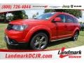 2015 Redline 2 Coat Pearl Dodge Journey Crossroad  photo #1