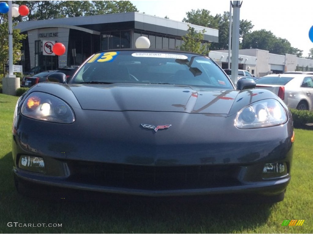 2013 Corvette Convertible - Cyber Gray Metallic / Ebony photo #2