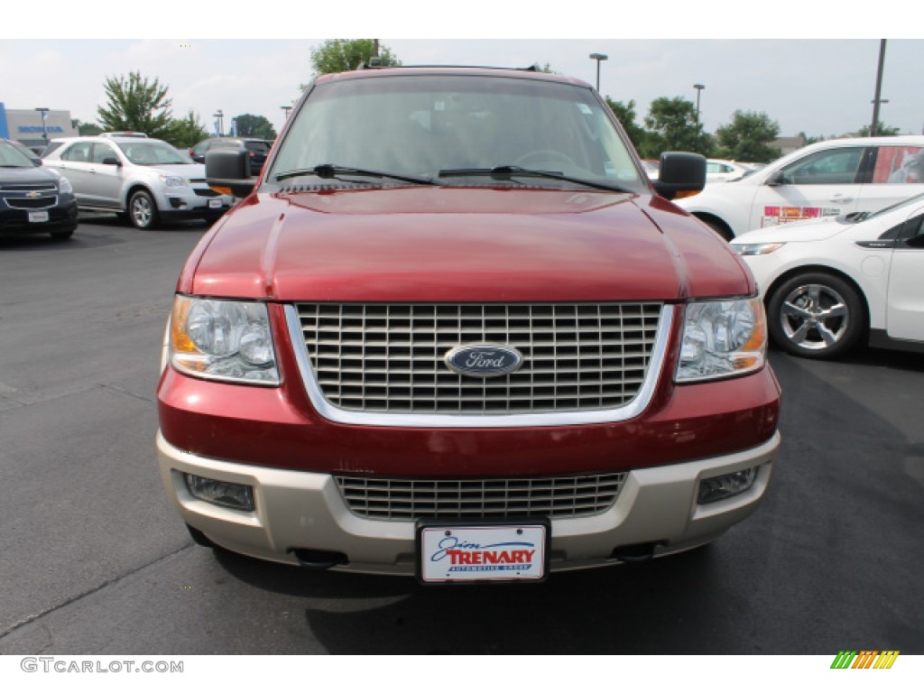 2006 Expedition Eddie Bauer 4x4 - Redfire Metallic / Medium Parchment photo #8