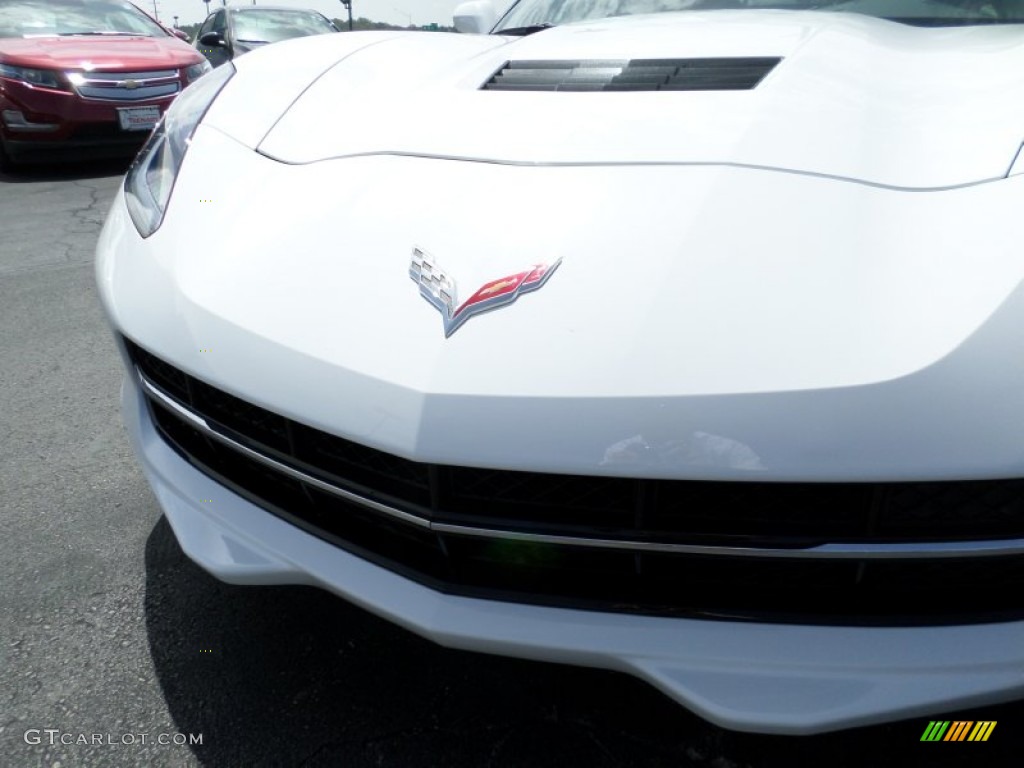 2015 Corvette Stingray Coupe - Arctic White / Adrenaline Red photo #16